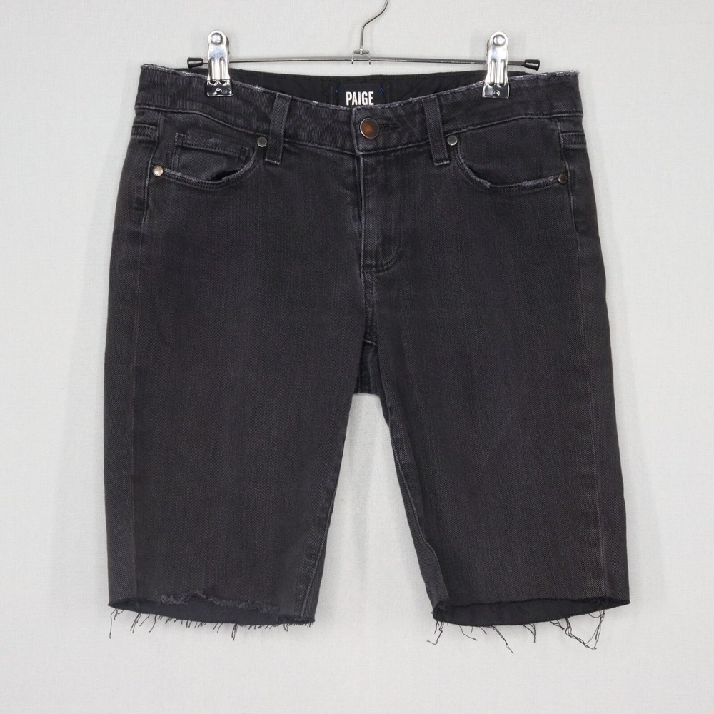 Paige Denim Shorts Womens Size 24 Vintage Black Jimmy Jimmy Skinny Cut Off
